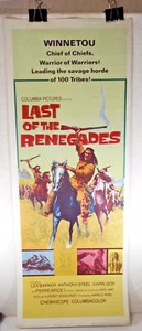 Last of the Renegades (1966) Original Theatrical Insert Movie Poster 14" x 36" - Picture 1 of 8