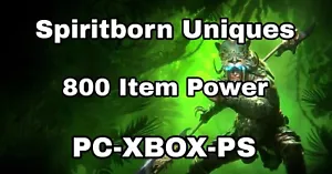 DIABLO 4 Season 6 S6⭐800 All Spiritborn Unique⭐Mid/HIgh/Max Roll Greater Affix - Picture 1 of 16