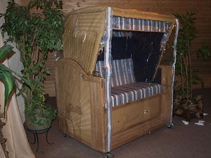 Abdeckhaube PVC durchsichtig Schutzhaube Schutzhülle Superieur Strandkorb