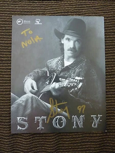 Foto promocional firmada de música country 1997 8x10 personalizada autógrafo - Imagen 1 de 1