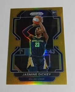 2022 Panini WNBA Prizm Jasmine Dickey Dallas Wings Rookie RC Gold Prizm # 07/10 - Picture 1 of 2