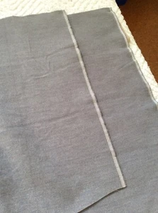 Melton Soft grey Wool Mix Fabric Remnant for clothing and crafts 65cm x 150cm - Picture 1 of 5