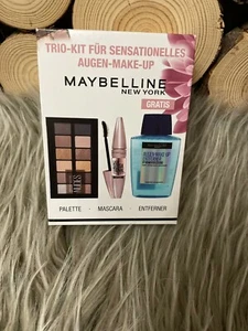 NUEVO Genuino Maybelline New York Trio Kit Paleta Rímel Removedor de Maquillaje - Imagen 1 de 4