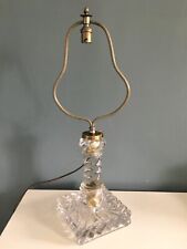 Pied de Lampe en cristal Baccarat XIXème 
