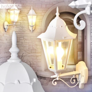 klassische Veranda Terrassen Garten Laterne Hof Lampen Außen Wand Leuchten weiß - Bild 1 von 2