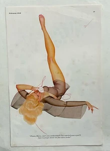 Original February 1940 Petty Esquire Pinup Girl “Harry, I’m Married” Vintage - Picture 1 of 6