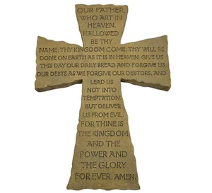 Our Father Prayer Cross Inspirio Zondervan 11"inx 8in - Picture 1 of 11