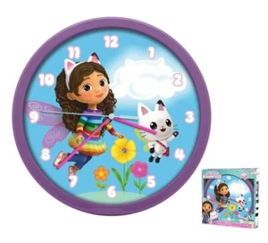 Gabbys Puppenhaus, Schmetterling Wanduhr 25 cm Durchmesser - Bild 1 von 3
