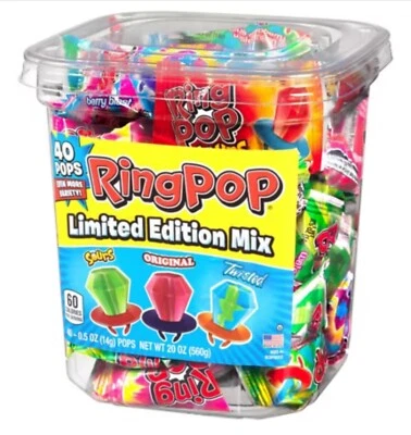 Ring Pops Caja Variedad Paquete de 40 Foto 1 de 4