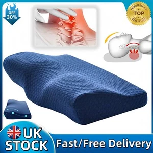 Ergonomic Memory Foam Pillow For Cervical Neck Shoulder Orthopedic Pain Relief - Picture 1 of 8