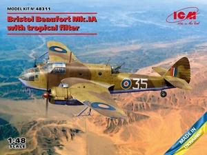 Bristol Beaufort Mk.IA con filtro tropical (Kit modelo plástico) 1/48 ICM 48311 - Imagen 1 de 15