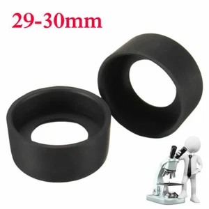 2PCS 29-30mm Microscope Eyepiece Eye Shield Rubber Eye Guards Binocular Eye Cups - Picture 1 of 4