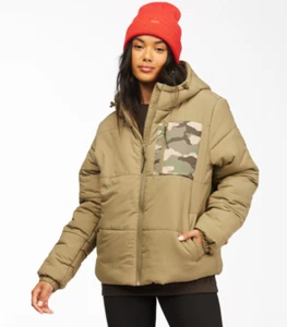 Billabong A/Div Transport Puffer 3 Jacket Zip Up Womens S - Picture 1 of 16