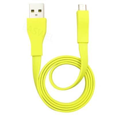 Cable Micro USB de 2 pies para Logitech UE BOOM Bluetooth Altavoz Cargador Amarillo Foto 1 de 3