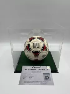 Pallone Adidas Firmato DFB WM 1990 In Vetrina Autografo - Bild 1 von 8