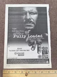 WWF WWE Fully Loaded 2000 Stone Cold Steve Austin Ad Clipping - Bild 1 von 5