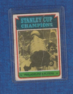 1974-75 OPC O-pee-chee # 216 Philadelphia Flyers Stanley Cup Champions - Picture 1 of 2