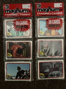 1983 Donruss Magnum PI Rack Packs X 2 Vintage Rare  Tom selleck Factory Sealed