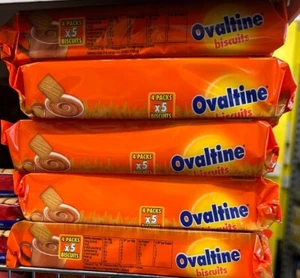 Ovaltine Biscuits 150g - 4X5 pack crunchy malted milk biscuits with Ovaltime - Picture 1 of 1