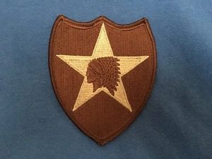 2nd INFANTRY US Army Uniform Patch Indianhead "Second to None" Desert Subdued - Picture 1 of 3