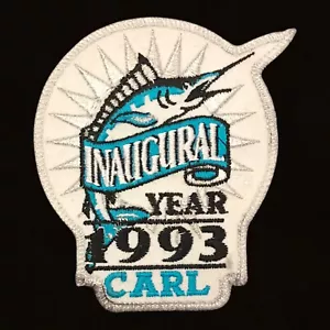 1993 FLORIDA MARLINS 1ST YEAR MLB BASEBALL CARL BARGER JERSEY SLEEVE PATCH V1 - Picture 1 of 2
