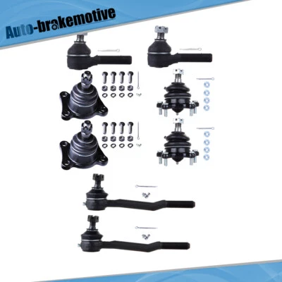 Kit de suspensión delantera para camioneta Toyota 1992-1995 4x4 8 piezas rótula de extremo de varilla de amarre Foto 1 de 4