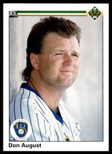 1990 Upper Deck Don August Milwaukee Brewers #295