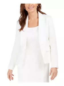 NEW KASPER WHITE IVORY CAREER JACKET BLAZER SIZE 16 $119 - Picture 1 of 2