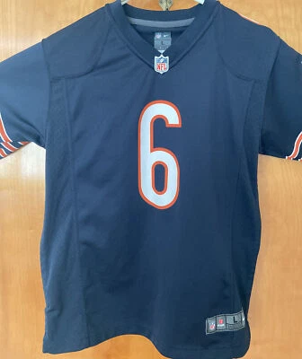 NFL Jay Cutler #6 Chicago Bears Nike On Field Jersey Azul Marino Juvenil Grande Foto 1 de 4