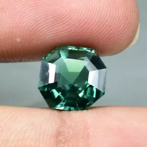 5.70 Ct Ravishing Color Natural Green Tourmaline Mozambique Gemstone Certified - Picture 1 of 6