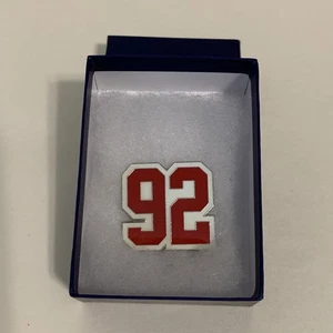 Michael Strahan NY Giants #92 Pin HOF Ring Ceremony Night Hall of Fame - Picture 1 of 5