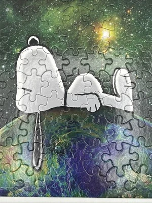 Peanuts Space: Snoopy on Earth 100pc 15" x 11" Jigsaw Puzzle (2022, Ceaco) - Image 1 of 4