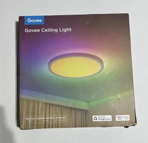Govee Smart Ceiling Light, RGBIC LED Ceiling Light Fixture, 2400LM Flush Mount - Picture 1 of 5