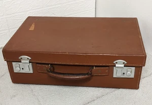 Pakawa Vintage Lederkoffer Koffer Vitrine Aufbewahrung 45x34x14cm - Bild 1 von 8