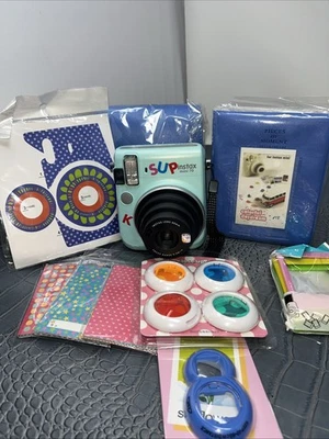 Fujifilm instax mini 70 Instant Film Camera, ICY Mint New Batteries + Extras! - Image 1 of 4