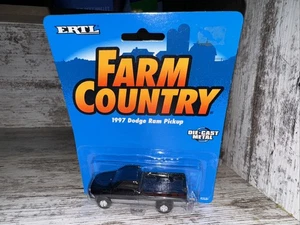 1/64 Scale 1997 Dodge Ram Cummins Pickup ERTL Farm Country Die-Cast Black - Picture 1 of 8