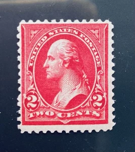 USA 1895 WASHINGTON RED 2c. BANKNOTE STAMP. XFOG - Picture 1 of 2