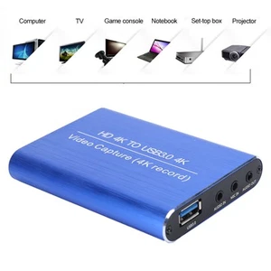 Game Recording Live Streaming Box Video Card USB3.0 4K 1080P 60FPS HD CB - Afbeelding 1 van 16