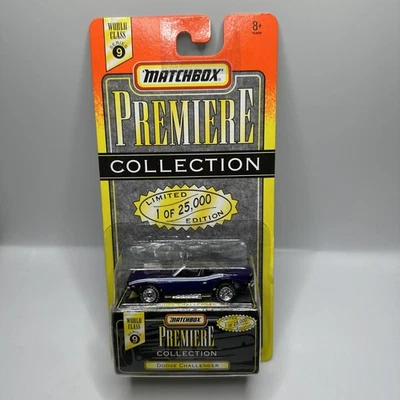 1997 Matchbox Premiere Collection S9 Dodge Challenger in Purple w/RR NEW - Image 1 of 4