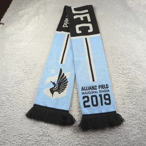 MNUFC Scarf Men Adult Blue Black Minnesota United 2019 Allianz Inaugural Season - Picture 1 of 13