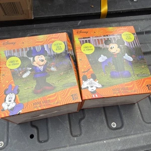 Disney Minnie & Mickey Fledermaus Flügel Gemmy luftgeblasen aufblasbar Halloween - Bild 1 von 4