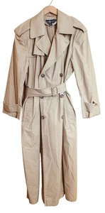 Gabardina clásica vintage de algodón tostado Ralph Lauren para mujer talla 12 - Imagen 1 de 11