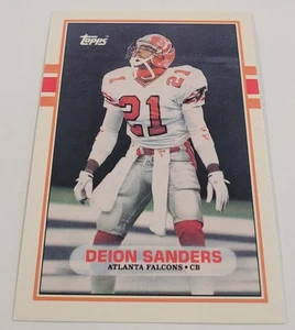 1989 Topps Traded #30T Deion Sanders RC Atlanta Falcons - Picture 1 of 2