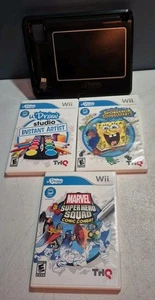 Udraw Spiel Tablet Schwarz (Nintendo Wii) Konvolut mit 3 Spielen! - Marvel, Spongebob, Studio - Bild 1 von 24