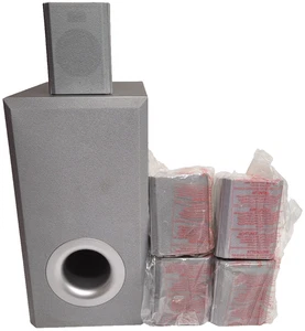 Naiko 5.1 Kanal Surround Lautsprecher Subwoofer Set Silber - Bild 1 von 14