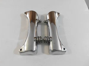 RARE HARLEY DAVIDSON SPORTSTER REAR FENDER STRUTS? CHROME 70'S-80'S VG CHROME - Picture 1 of 13