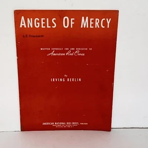 1941 Angels Of Mercy Sheet Music by Irving Berlin Made for American Red Cross - Picture 1 of 11