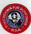 Recruiter Patch, "Touchdown For Boypower" Slogan, Vintage Cloth Backing, Mint!
