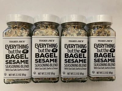 Lot of 4 New Trader Joe's Everything but the Bagel Sesame Seasoning Blend 2.3oz - Image 1 of 2