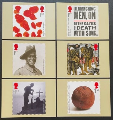2015 The Great War PHQ Cards. 6-Card Full set. Unused. - Image 1 of 2